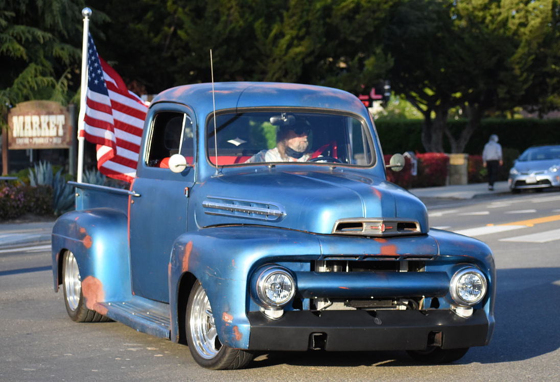 Locals participate on the Cruise for Los Alamos Saturday evening.